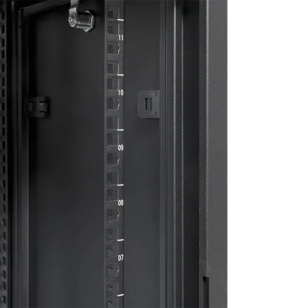 Шкаф настенный 19" TERACOM PRO 12U 600х450 мм дверь стеклянная с замком-ручкой чёрный