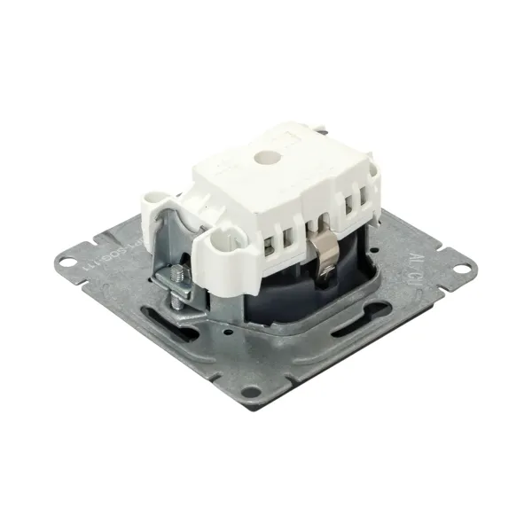 Механизм розетки, 16А, с заземлением, со шторками, графит Эпика EKF