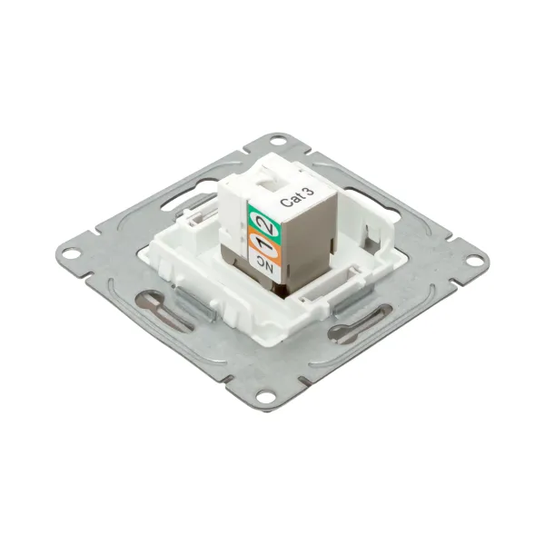 Механизм розетки RJ11, шампань Эпика EKF