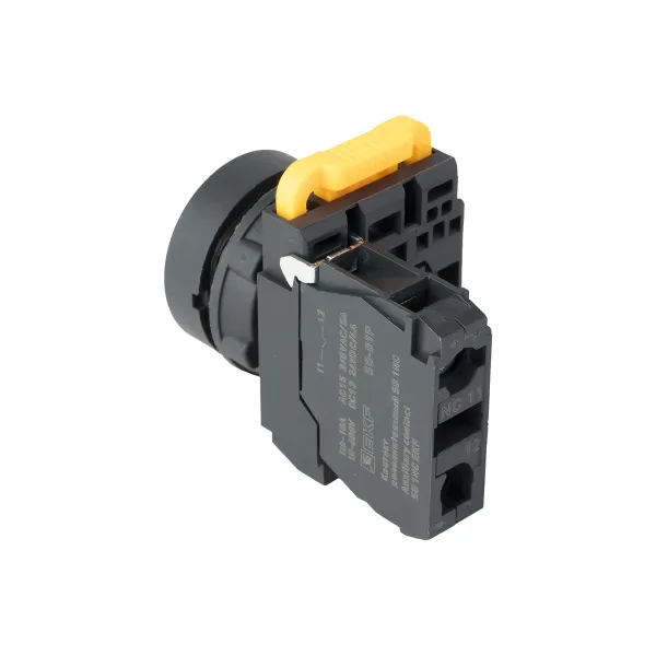 Кнопка SB-21 плоская без фиксации 1NС черная IP65 EKF