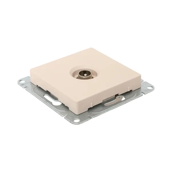 Механизм розетки TV, одиночная, кремовый Эпика EKF