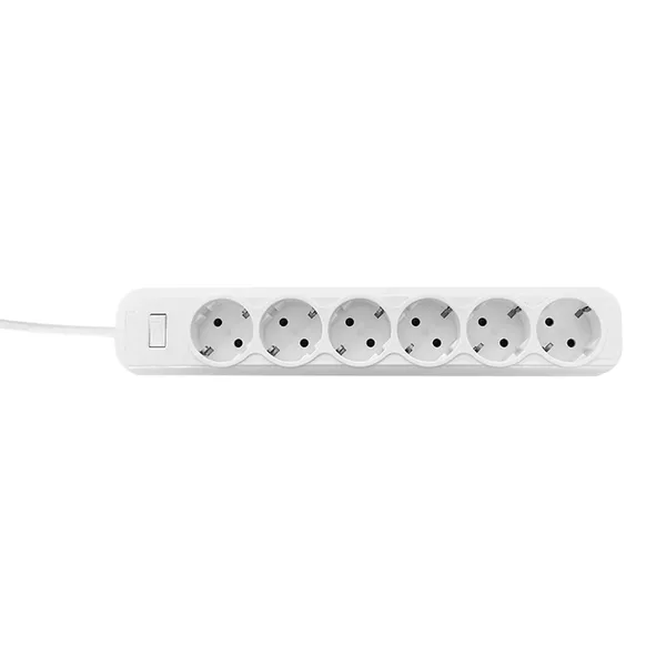 Сетевой фильтр 6*5м 16А/3,2кВт с выкл. c/з ПВС 3х1,0 Блокбастер XL EKF PROxima
