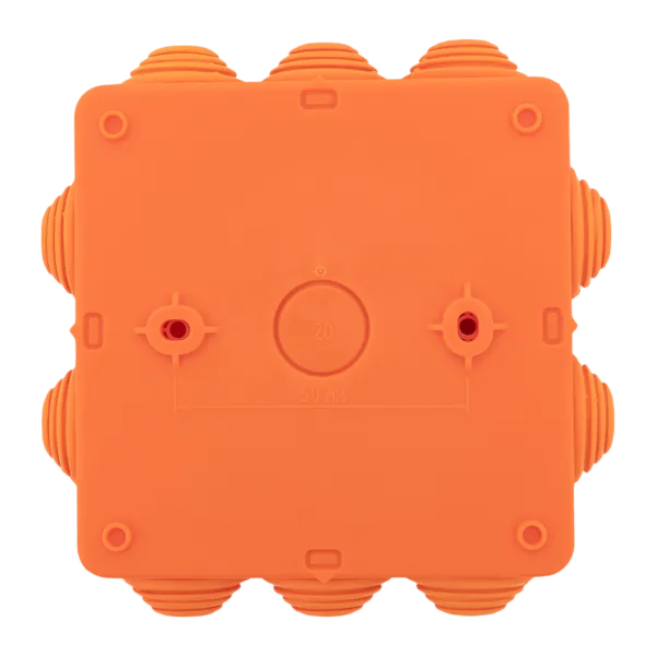 Коробка огнестойкая E45 100х100х50мм с клеммниками 5 полюсов 0,5-10мм2 IP55 HF EKF