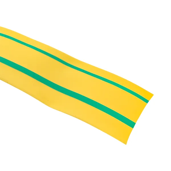 Термоусаживаемая трубка ТУТ нг 60/30 жел-зел рулон EKF PROxima