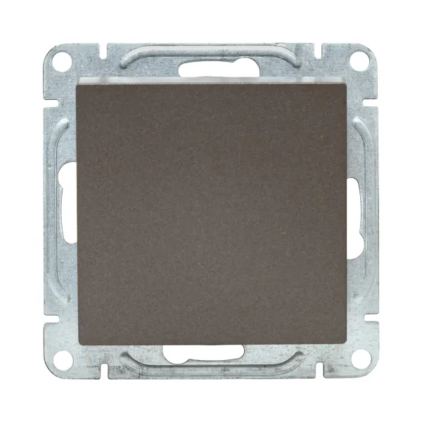 Механизм выключателя, одноклавишный, кнопочный, мокко Эпика EKF