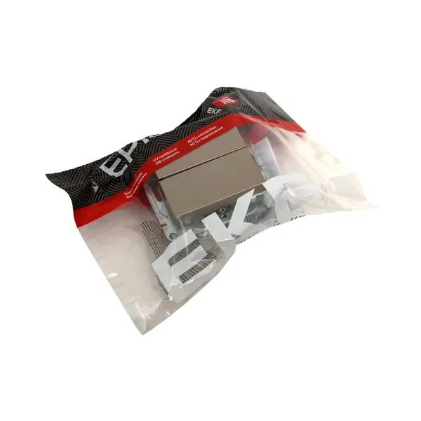 Механизм выключателя, двухклавишный, шампань Эпика EKF