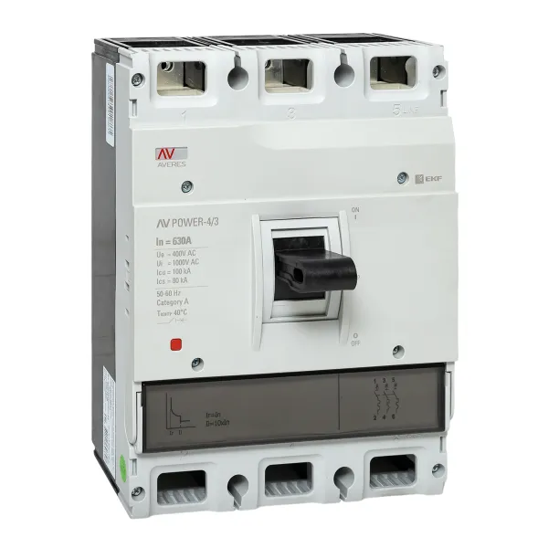 Автоматический выключатель AV POWER-4/3 630А 100kA TR EKF AVERES