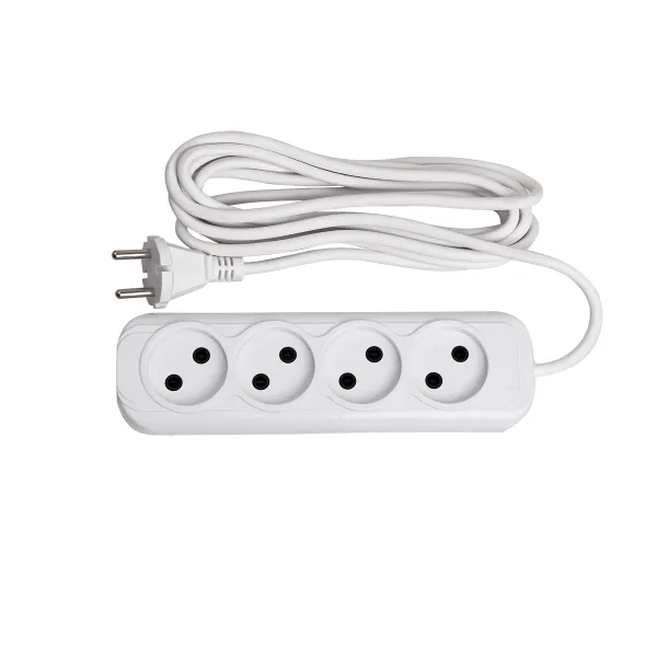 Удлинитель "Эксперт" 4 гнезда 3 метра 10А/2,2кВт без заземления ПВС 2x0,75 EKF PROxima