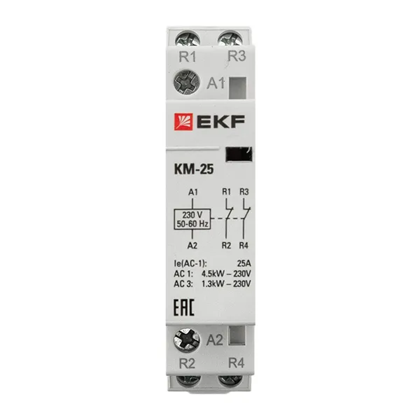 Контактор модульный КМ 25А 2NC (1 мод.) EKF PROxima