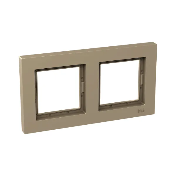 2 - местная рамка, IP44, шампань, пластик Эпика EKF