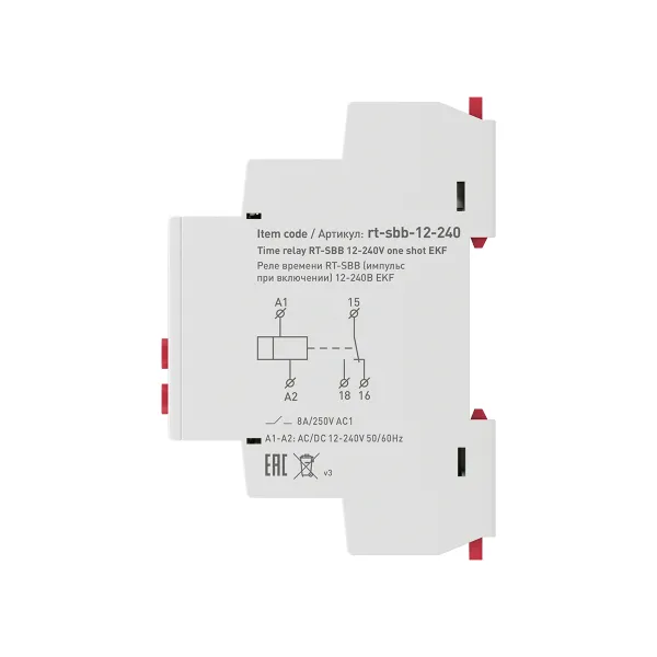 Реле времени RT-SBB (импульс при включении) 12-240В EKF PROxima