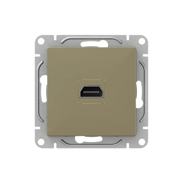 Механизм розетки HDMI, шампань Эпика EKF