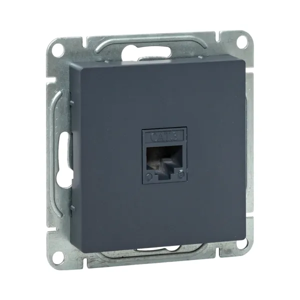 Механизм розетки RJ11, графит Эпика EKF