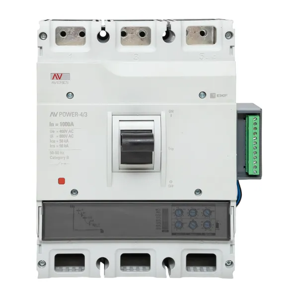 Автоматический выключатель AV POWER-4/3 1000А 50kA ETU2.2 EKF AVERES