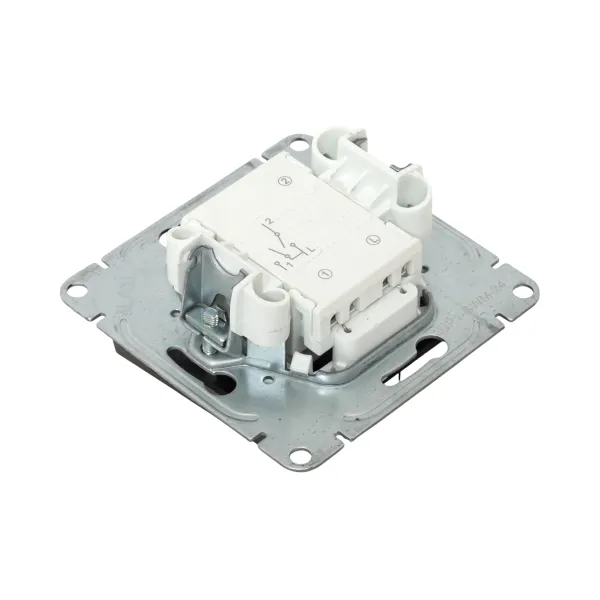 Механизм выключателя, двухклавишный, с подсветкой, мокко Эпика EKF