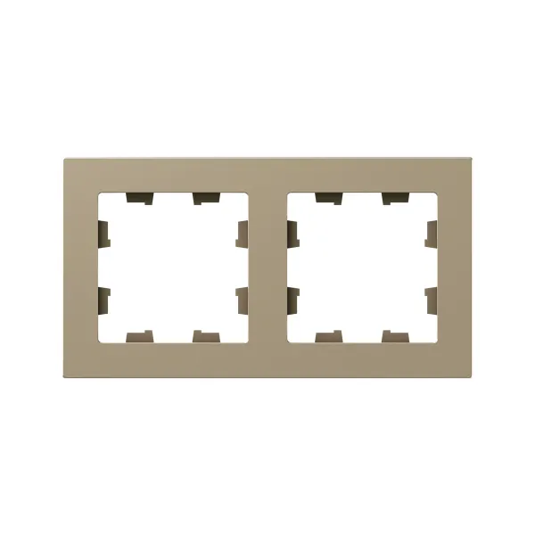 2 - местная рамка, шампань, пластик Эпика EKF