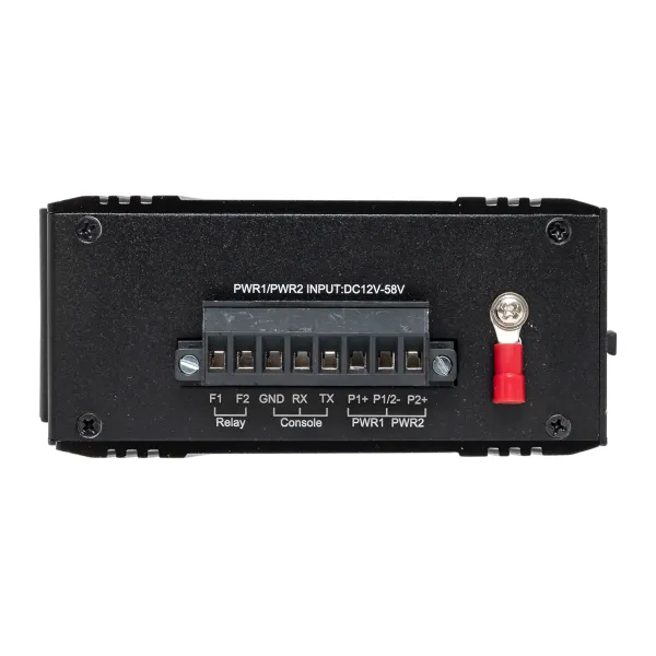 Промышленный управляемый коммутатор уровня L2 ML2-1GX/SFP-4GTP, 1 порт 1000Base-X SFP, 4 порта 10/100/1000Base-T(X) RJ45 c PoE, монтаж на динрейку TSX EKF