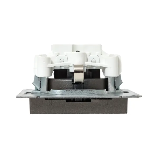 Механизм розетки, 16А, с заземлением, без шторок, мокко Эпика EKF