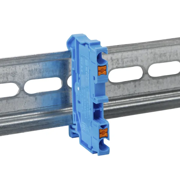 Клемма проходная Push-in 2.5 мм2 синяя EKF