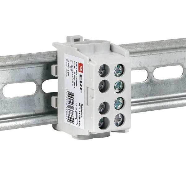 Клемма распределительная КСР с двойным винтом 2x25/2x16 серая EKF PROxima