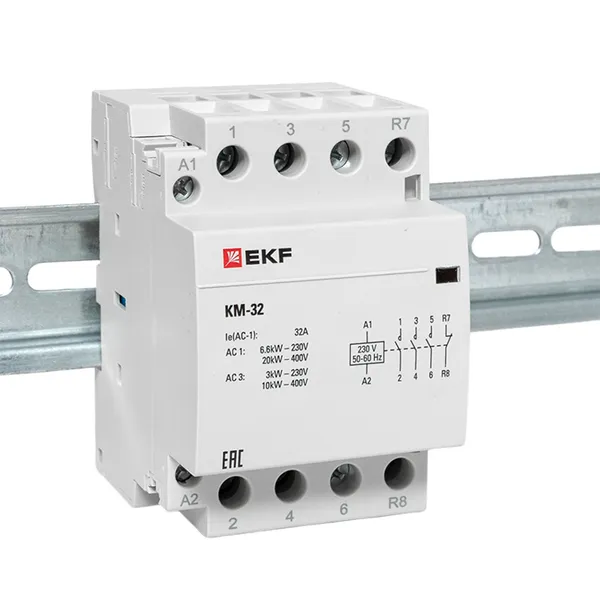 Контактор модульный КМ 32А 3NО+NC (3 мод.) EKF PROxima