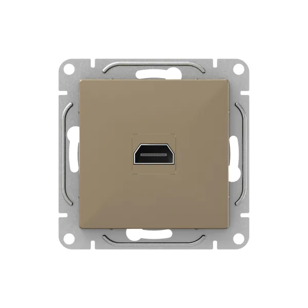 Механизм розетки HDMI, шампань Эпика EKF