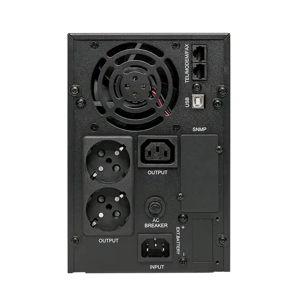 Источник Бесперебойного Питания Линейно-интерактивный E-Power PSW 600 1000 ВА,800 Вт напольный, c АКБ 2 х 12В_7 Ач,USB,RJ45,1хСE13,2xSchuko