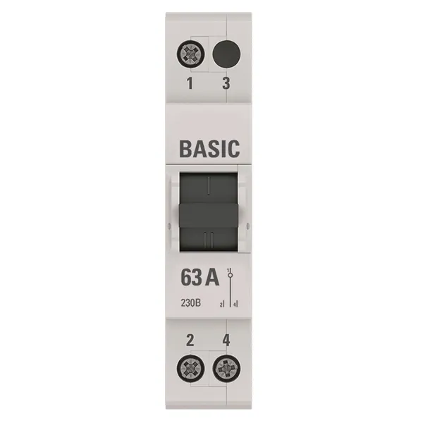 Трехпозиционный переключатель 1P 63А Basic