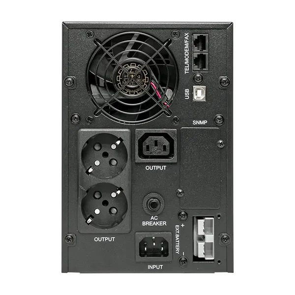 Источник Бесперебойного Питания Линейно-интерактивный E-Power PSW 600 1000 ВА/800Вт, напольный, без АКБ, с усиленным зарядным устройством,USB,RJ45,1хСE13,2xschuko
