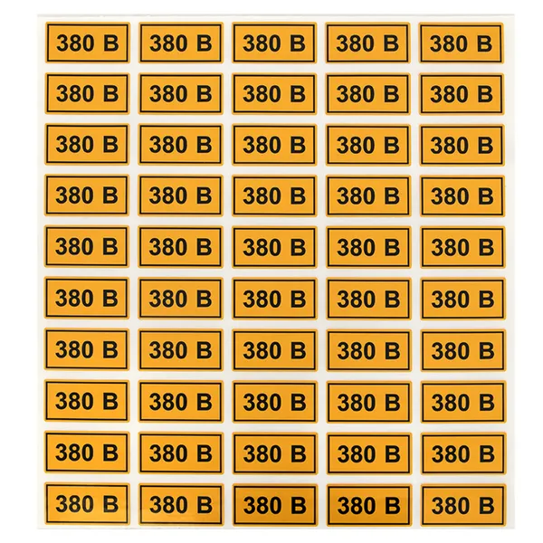 Наклейка "380В" (20х40) EKF PROxima