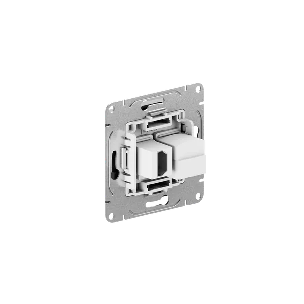 Механизм розетки HDMI+RJ45 (cat5), чёрный Эпика EKF