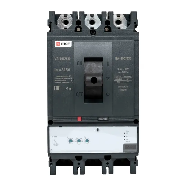 Выключатель автоматический ВА-99C 630/315А 3P 45кА EKF