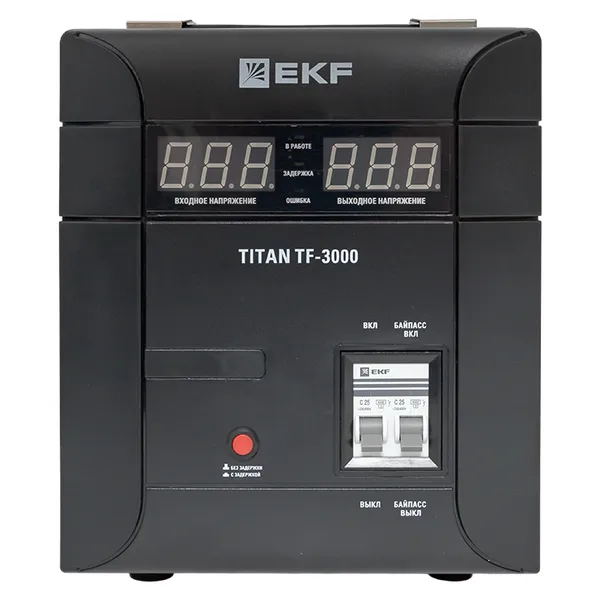 Стабилизатор напряжения симисторный напольного исполения TITAN -ТF-3000 EKF
