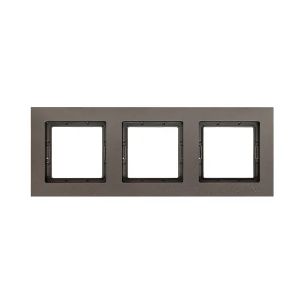 3 - местная рамка, IP44, мокко, пластик Эпика EKF