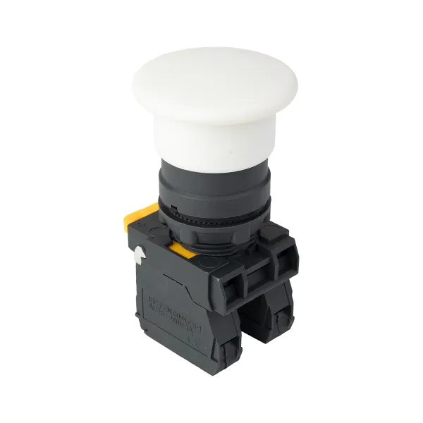 Кнопка SB-34 грибовидная 1NO+1NC белая EKF