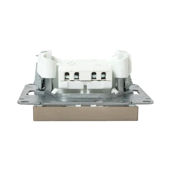 Механизм выключателя, одноклавишный, проходной, шампань Эпика EKF