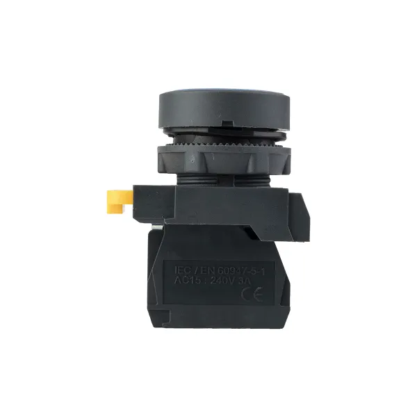 Кнопка SB-21 плоская без фиксации 1NO синяя IP65 EKF