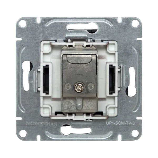 Механизм розетки TV, оконечная, мокко Эпика EKF