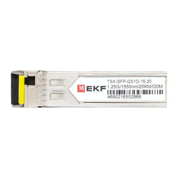 SFP модуль 1,25 Гбит одинарное одномодовое оптоволокно 1550нм дальность 20км TSX EKF
