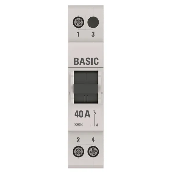 Трехпозиционный переключатель 1P 40А Basic