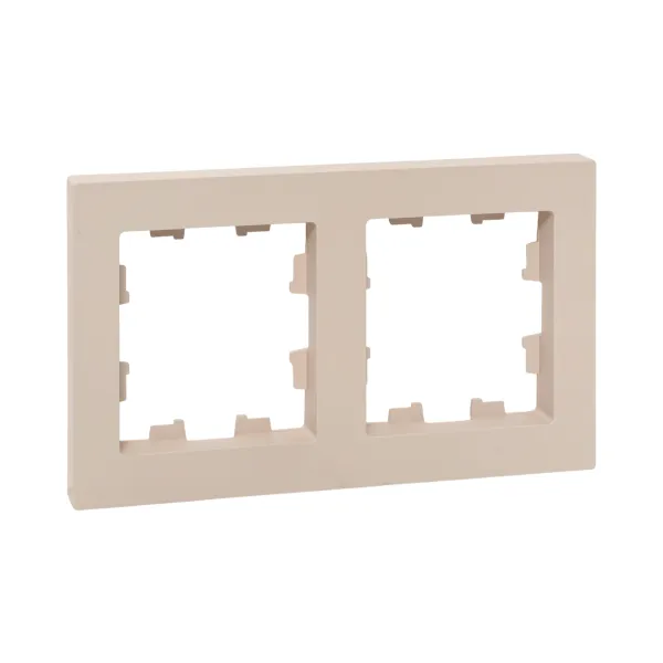 2 - местная рамка, кремовая, пластик Эпика EKF