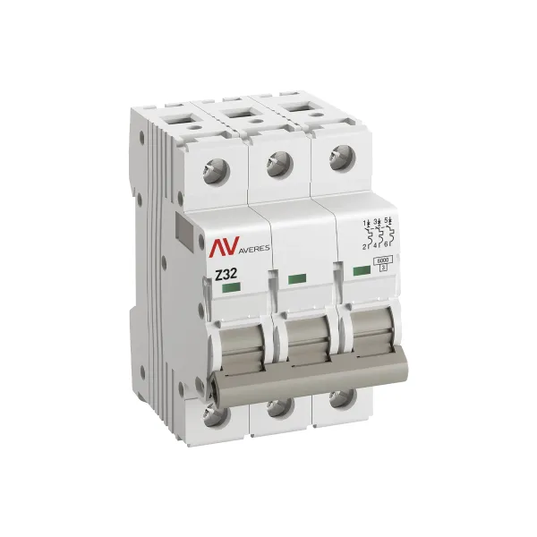 Выключатель автоматический AV-6 3P 32A (Z) 6kA EKF AVERES