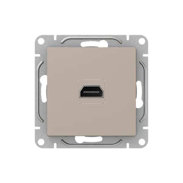 Механизм розетки HDMI, кремовый Эпика EKF