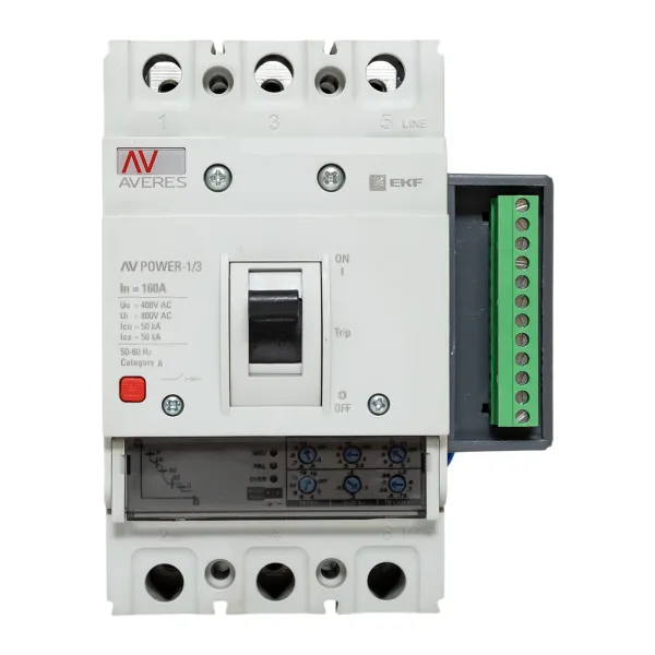 Автоматический выключатель AV POWER-1/3 160А 50kA ETU2.2 EKF AVERES