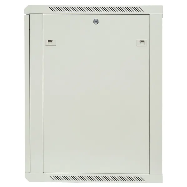 Шкаф настенный 19" TERACOM PRO 15U 600х600 мм дверь стеклянная с замком-ручкой серый