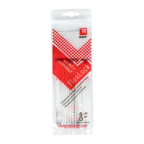 Хомут P6.6 стандартный (б), 2.5x120 (100шт) FlexLock EKF