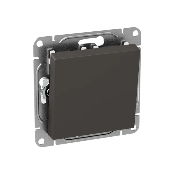 Механизм выключателя, одноклавишный, проходной, мокко Эпика EKF