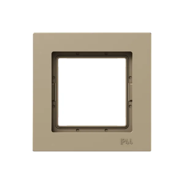 1 - местная рамка, IP44, шампань, пластик Эпика EKF