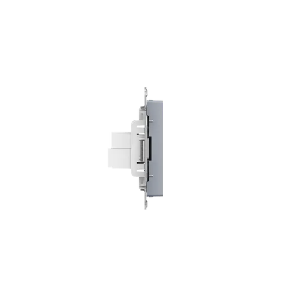 Механизм розетки HDMI+RJ45 (cat5), алюминий Эпика EKF