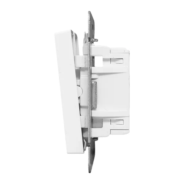 Механизм выключателя, двухклавишный, перекрёстный, белый Эпика EKF